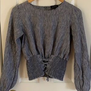 Lucky Brand corset Americana top